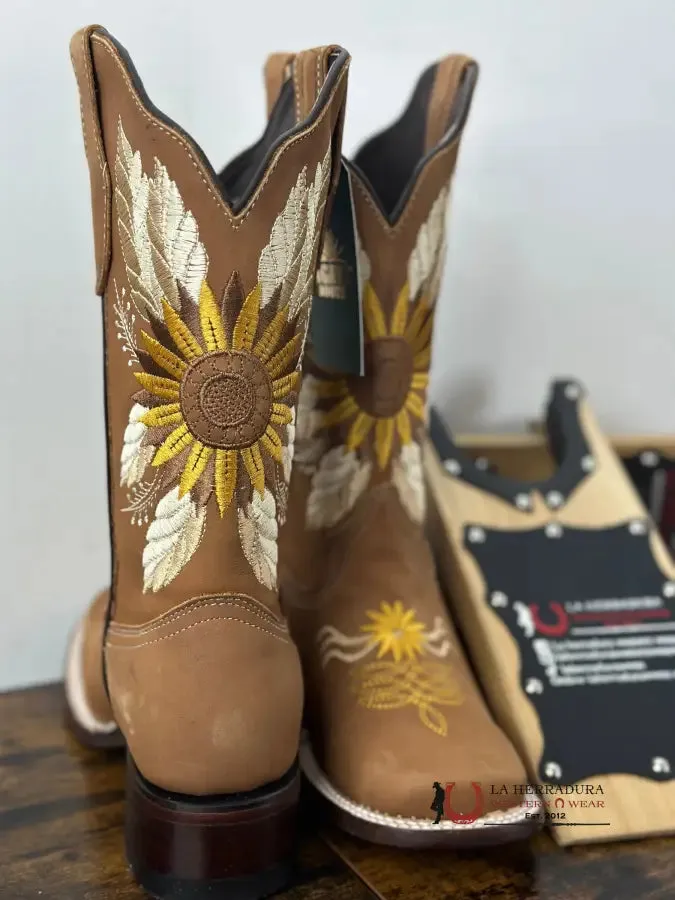 AGAVE GIRASOL ESPIGA NOBUCK ARENA SQUARE TOE BOOT