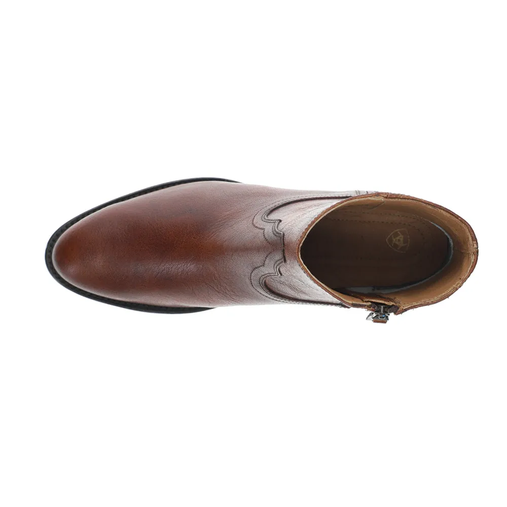 Barrett Western Round Toe Zippered Boots