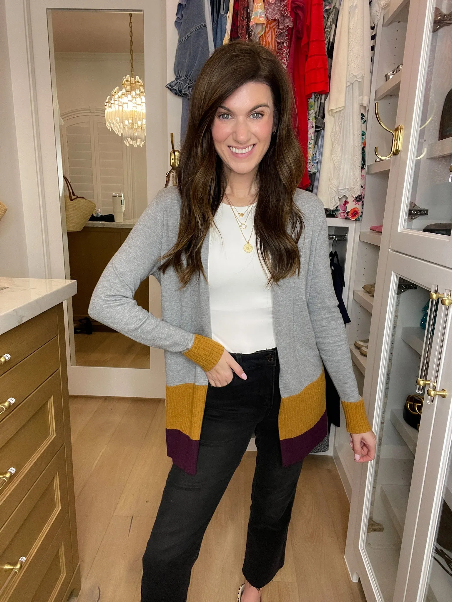 *BELLES & DOORBUSTER* Peabody Color Block Cardigan