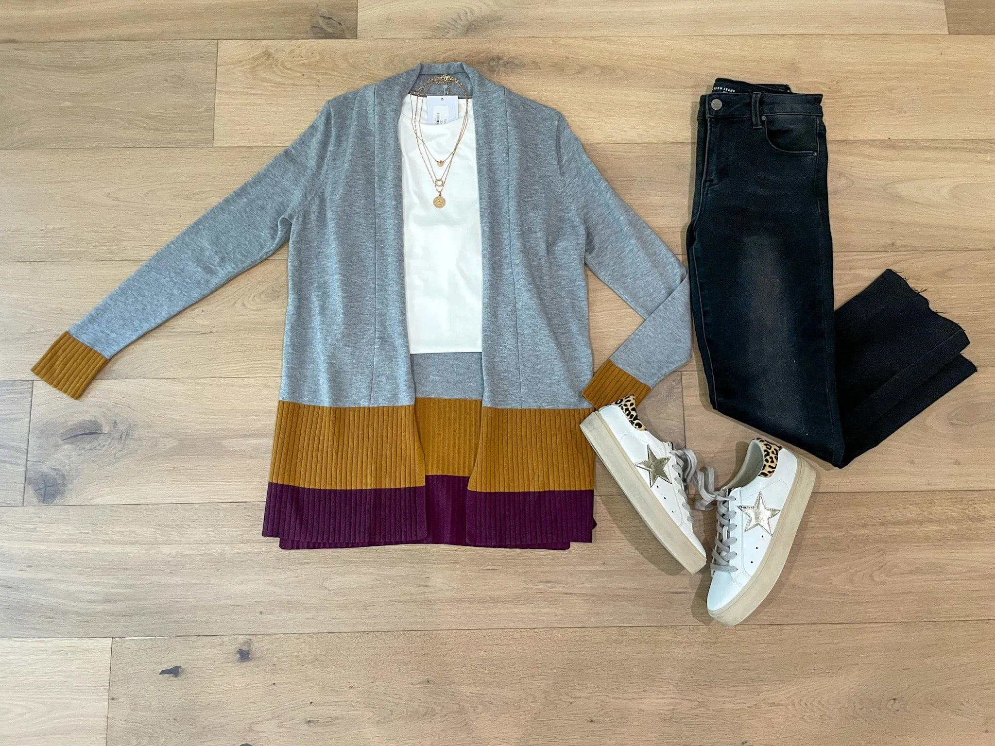 *BELLES & DOORBUSTER* Peabody Color Block Cardigan