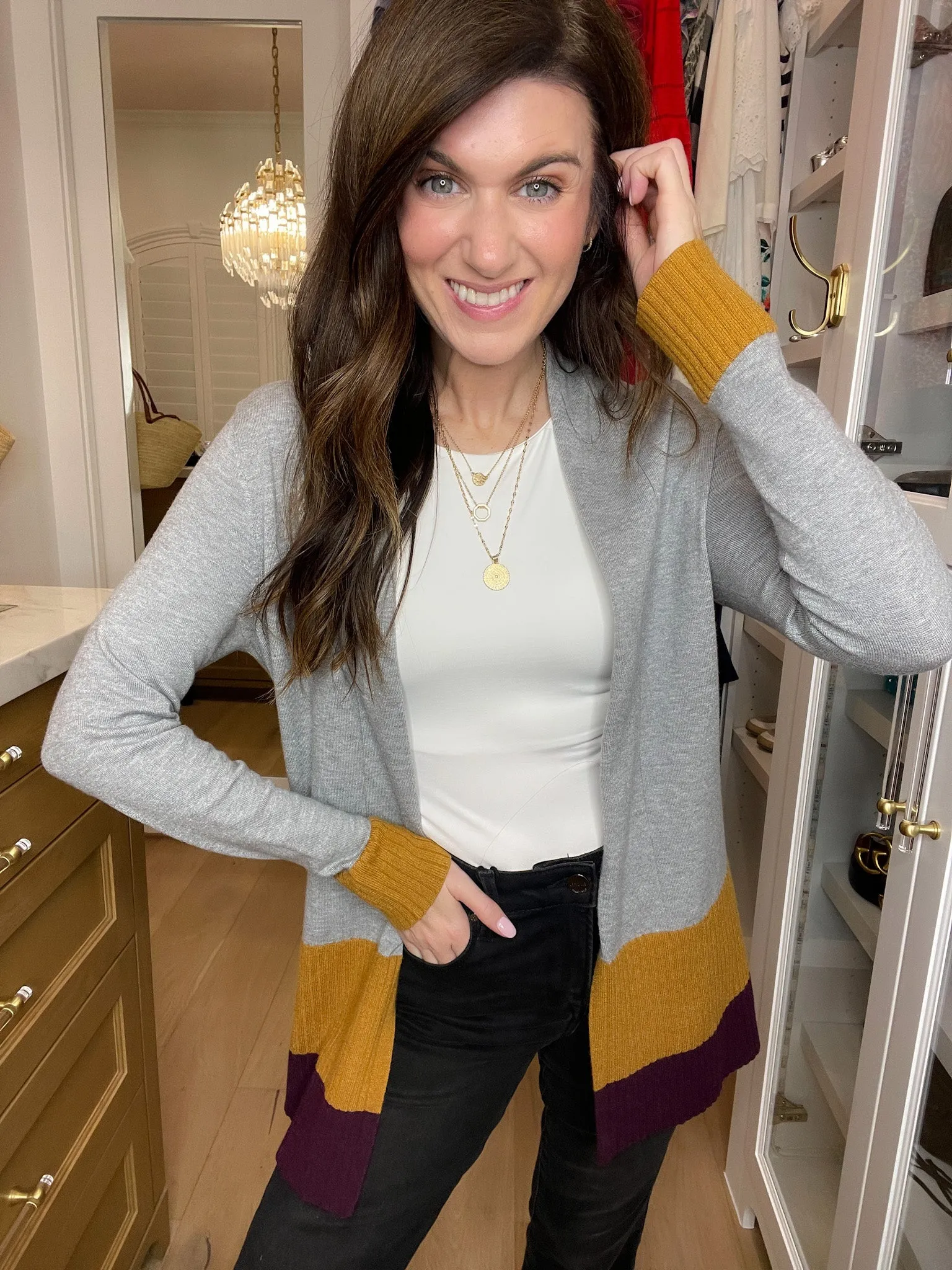 *BELLES & DOORBUSTER* Peabody Color Block Cardigan