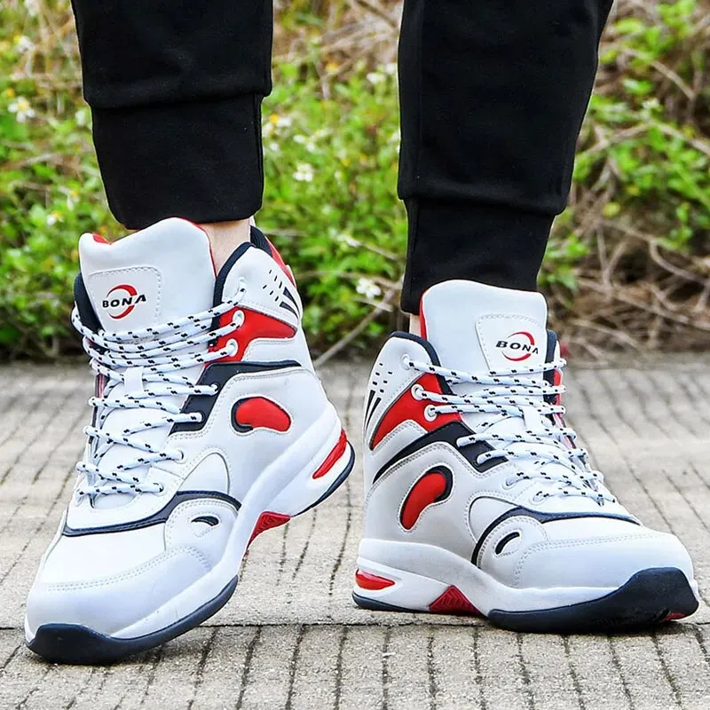 BONA  Basketball Shoes Men Cushioning Light Trendy Sneakers Man