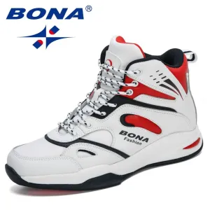 BONA  Basketball Shoes Men Cushioning Light Trendy Sneakers Man