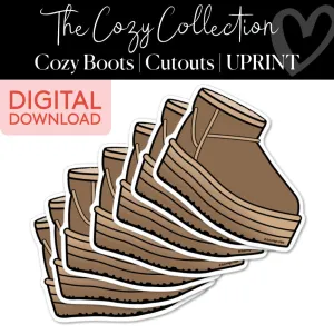 Boots | Classroom Cut Outs | Cozy | Printable Classroom Decor | Schoolgirl Style