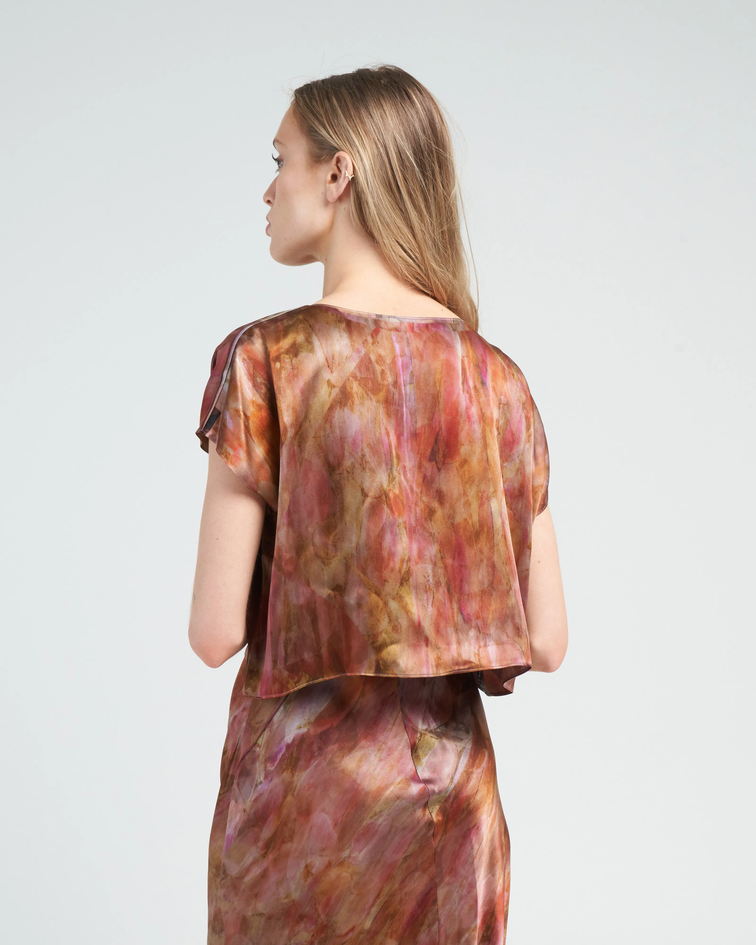 boxy crop tee - bouquet