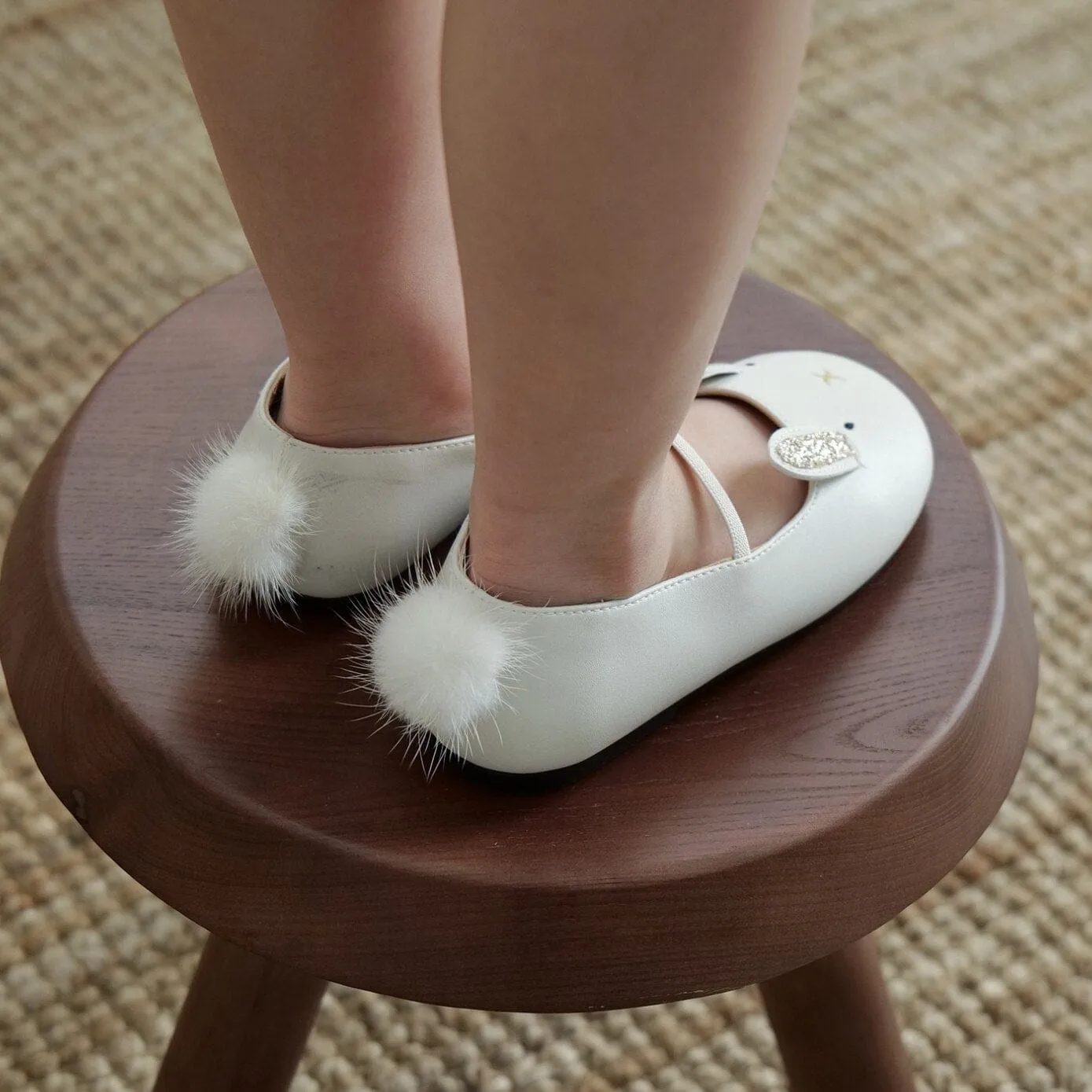Cartoon Bunny Girls Ballet Flats