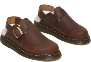 Clogs Jorge II Faux Fur Lined Slingback Mules Dr. Martens, Warm Tan