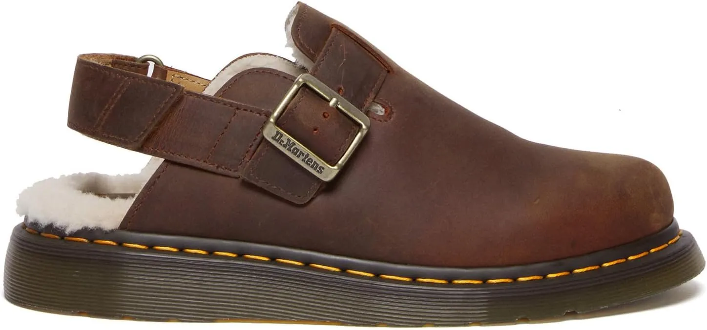 Clogs Jorge II Faux Fur Lined Slingback Mules Dr. Martens, Warm Tan