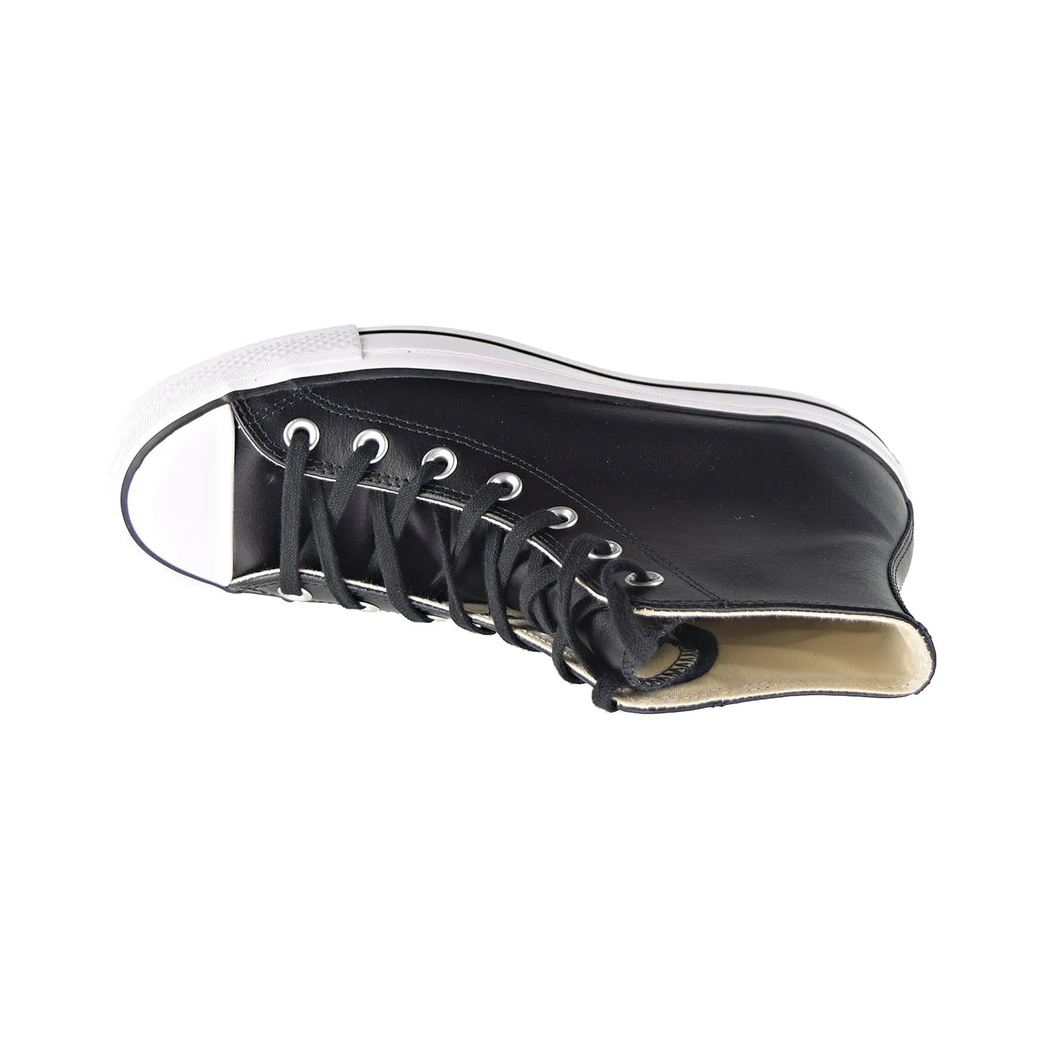 Converse Chuck Taylor All Star Platform Leather High Top Women's Shoes Black