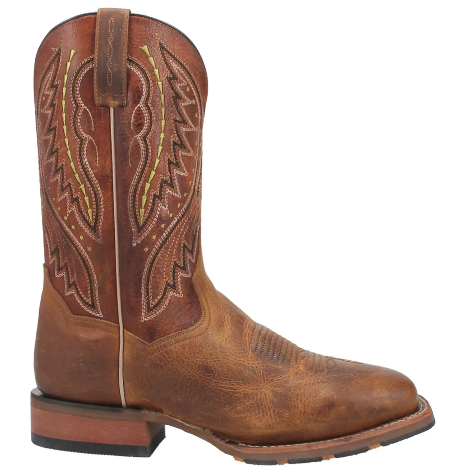 Dan Post Mens Dugan Brown Bison Leather Cowboy Boots 10.5 D