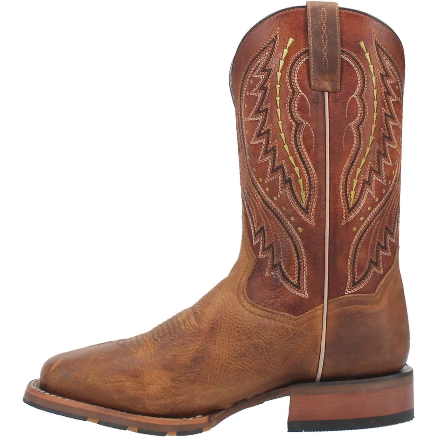 Dan Post Mens Dugan Brown Bison Leather Cowboy Boots 10.5 D