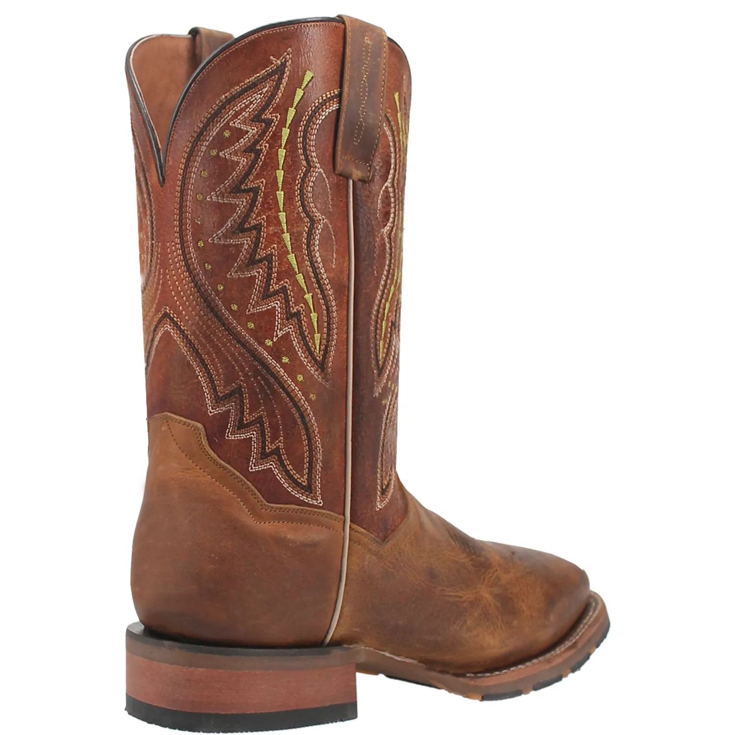 Dan Post Mens Dugan Brown Bison Leather Cowboy Boots 10.5 D
