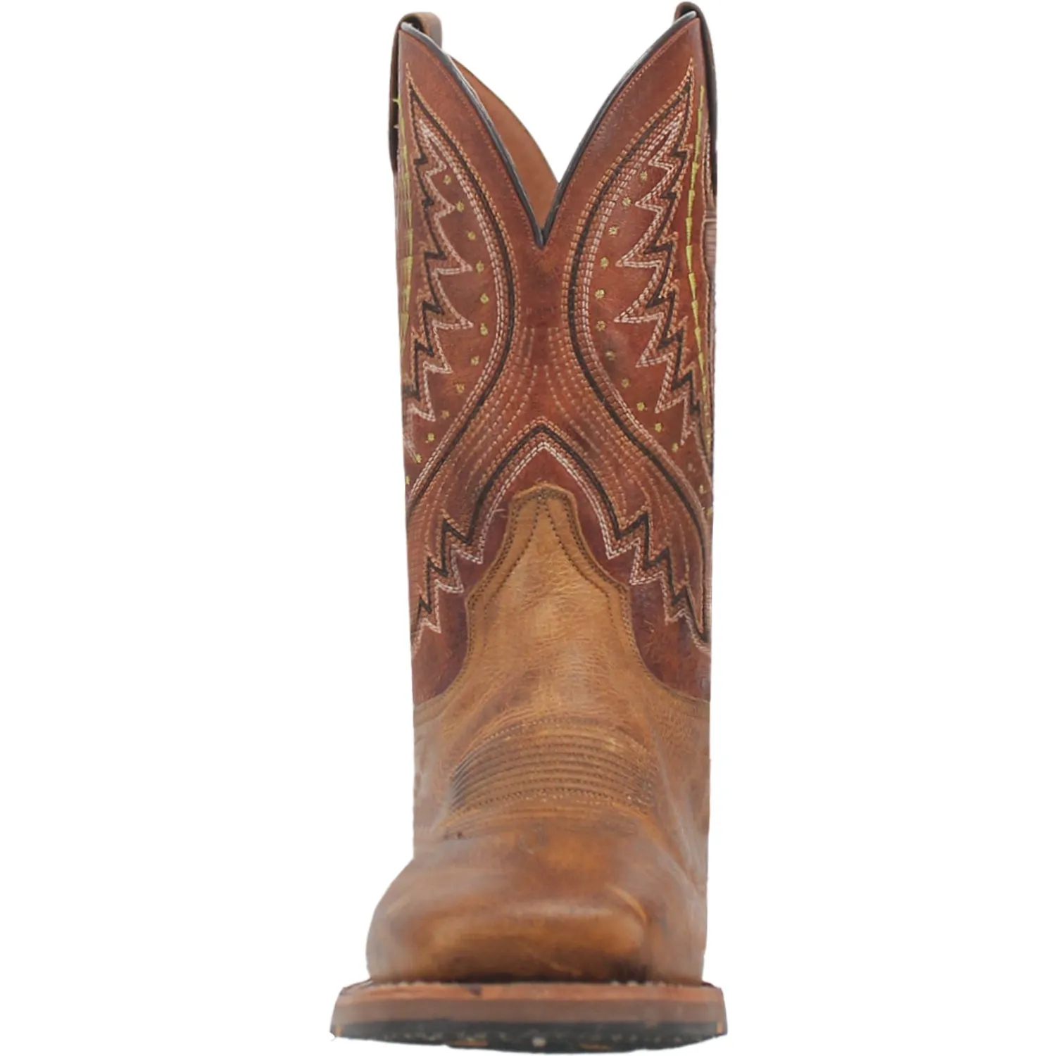 Dan Post Mens Dugan Brown Bison Leather Cowboy Boots 10.5 D
