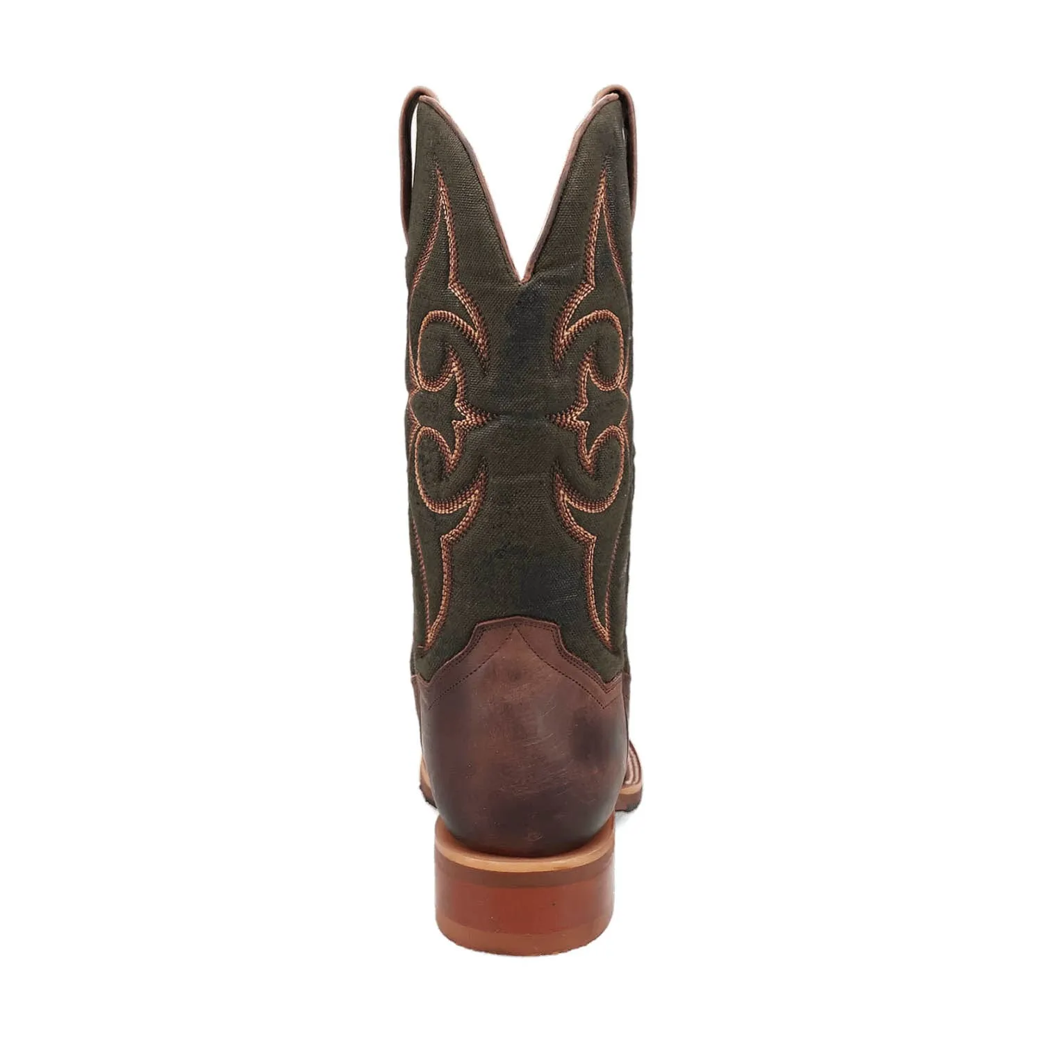 Dan Post Mens Jenks Brown/Green Leather Cowboy Boots 10 D