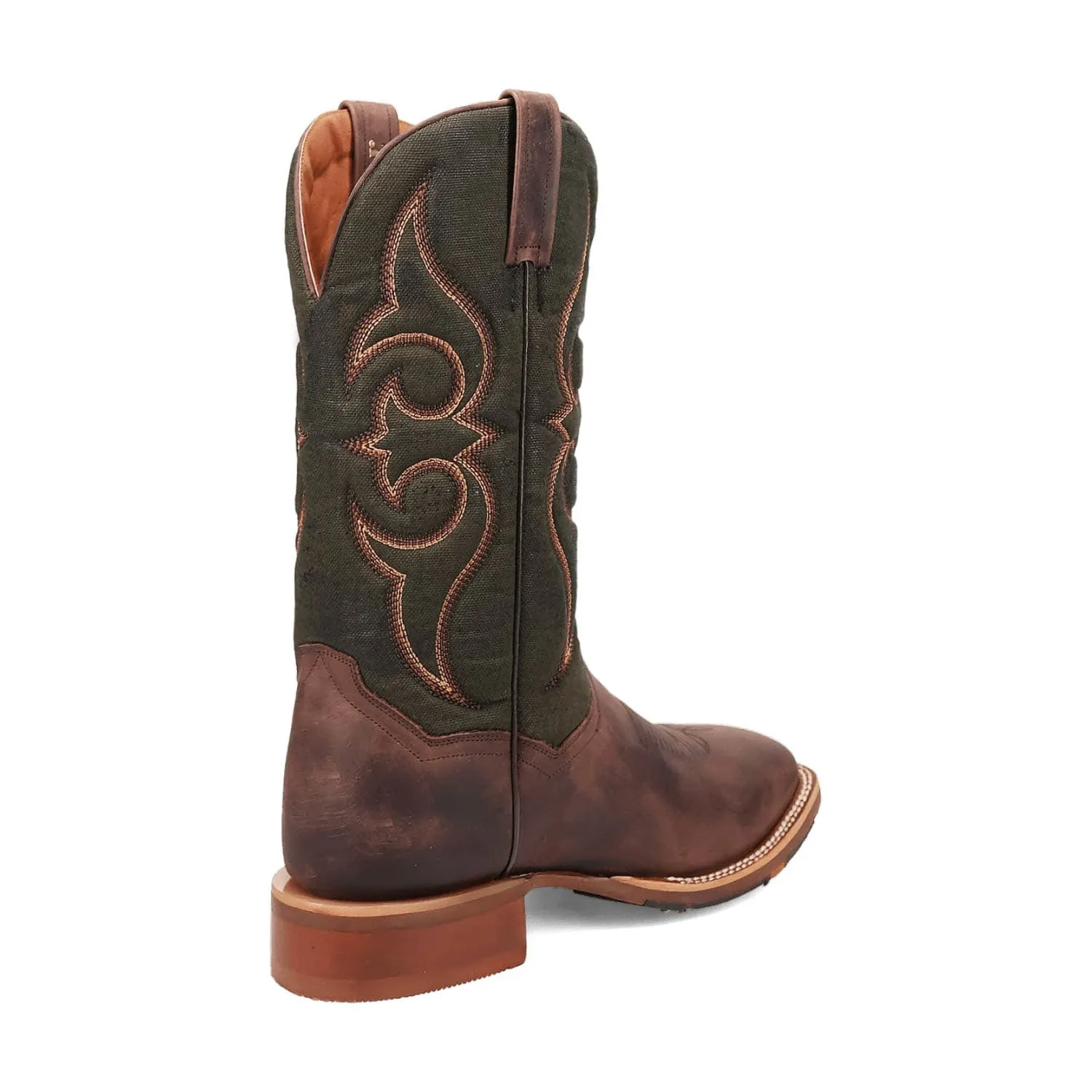Dan Post Mens Jenks Brown/Green Leather Cowboy Boots 10 D