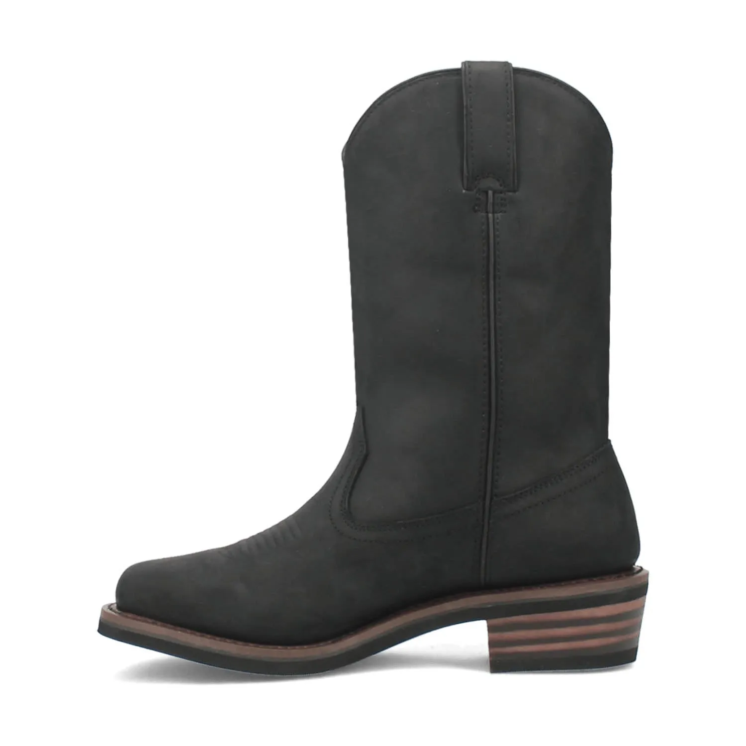 Dan Post Mens Las Cruces Waterproof Black Leather Work Boots
