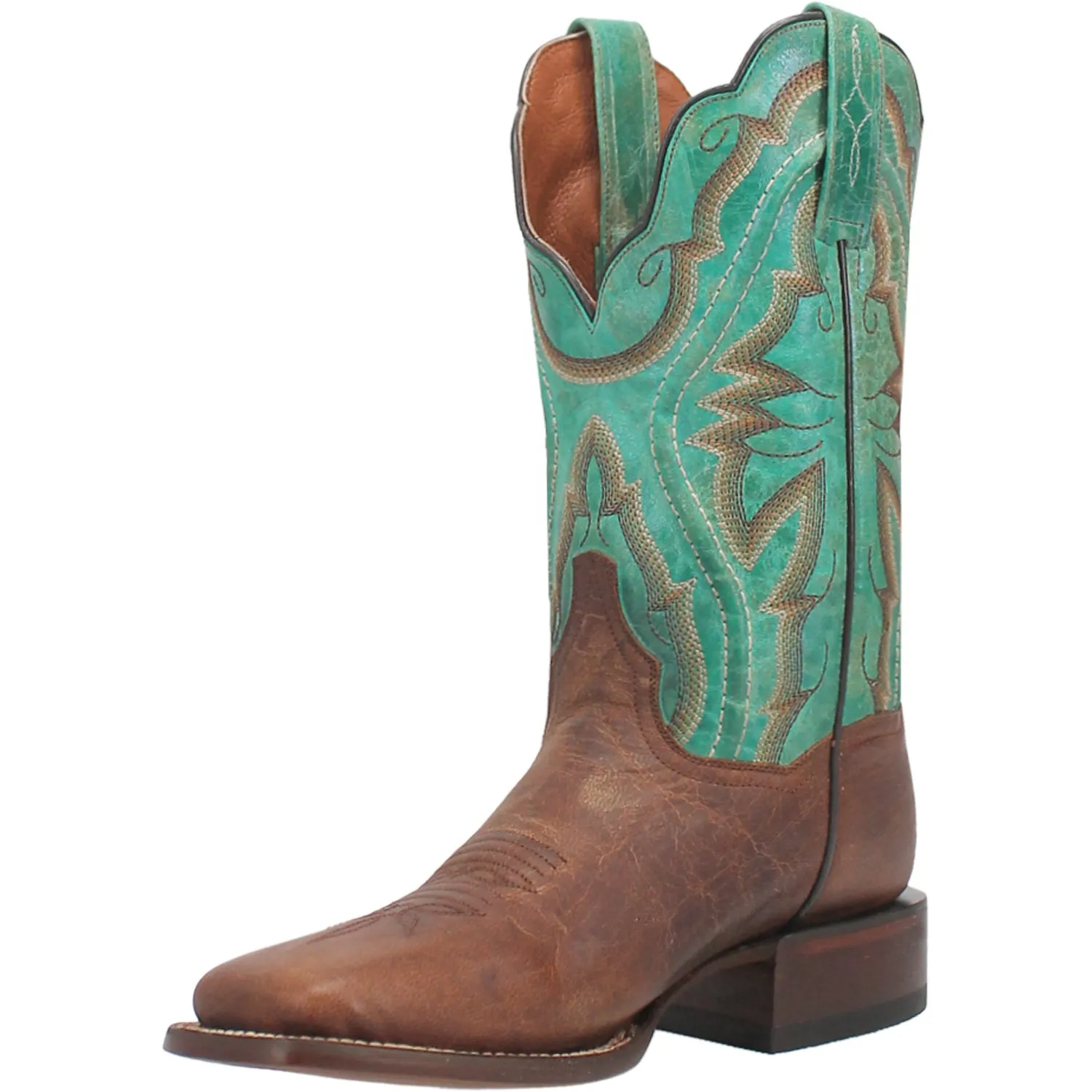 Dan Post Womens Babs Brown Leather Cowboy Boots