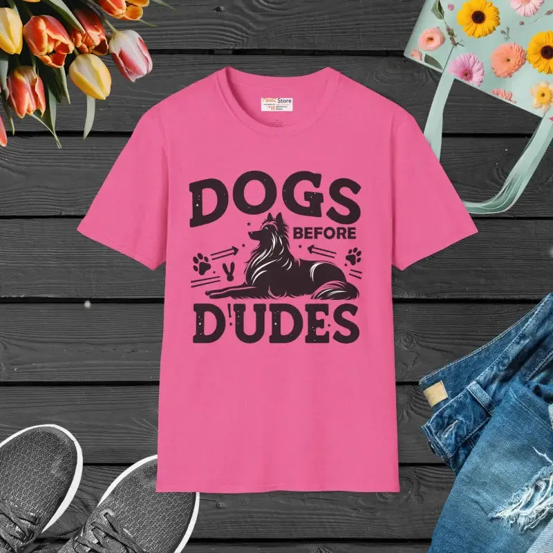 Dogs Before Dudes Unisex Softstyle t Shirt