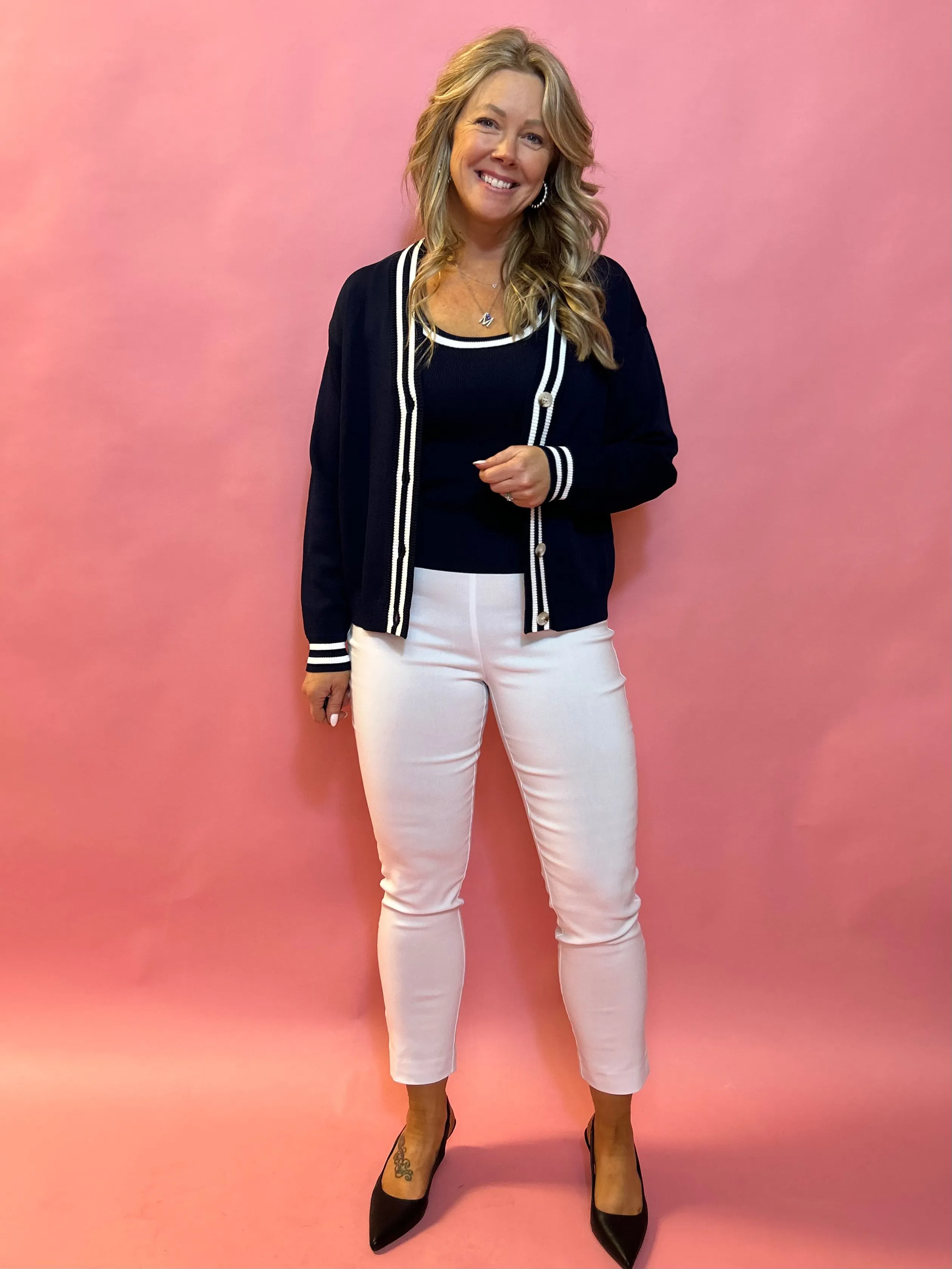 Effortless Edge: Millennium Tapered Pant in White