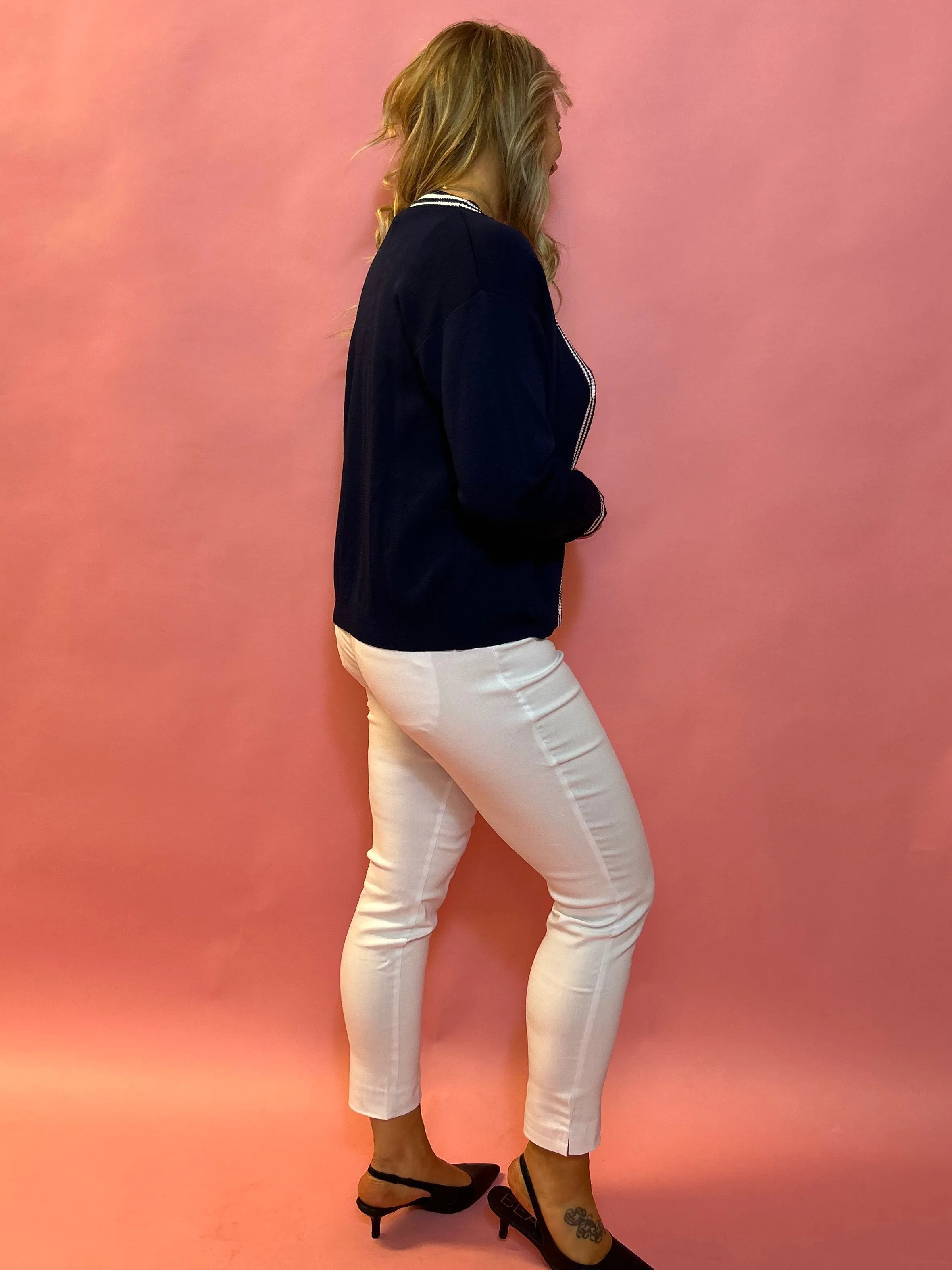 Effortless Edge: Millennium Tapered Pant in White