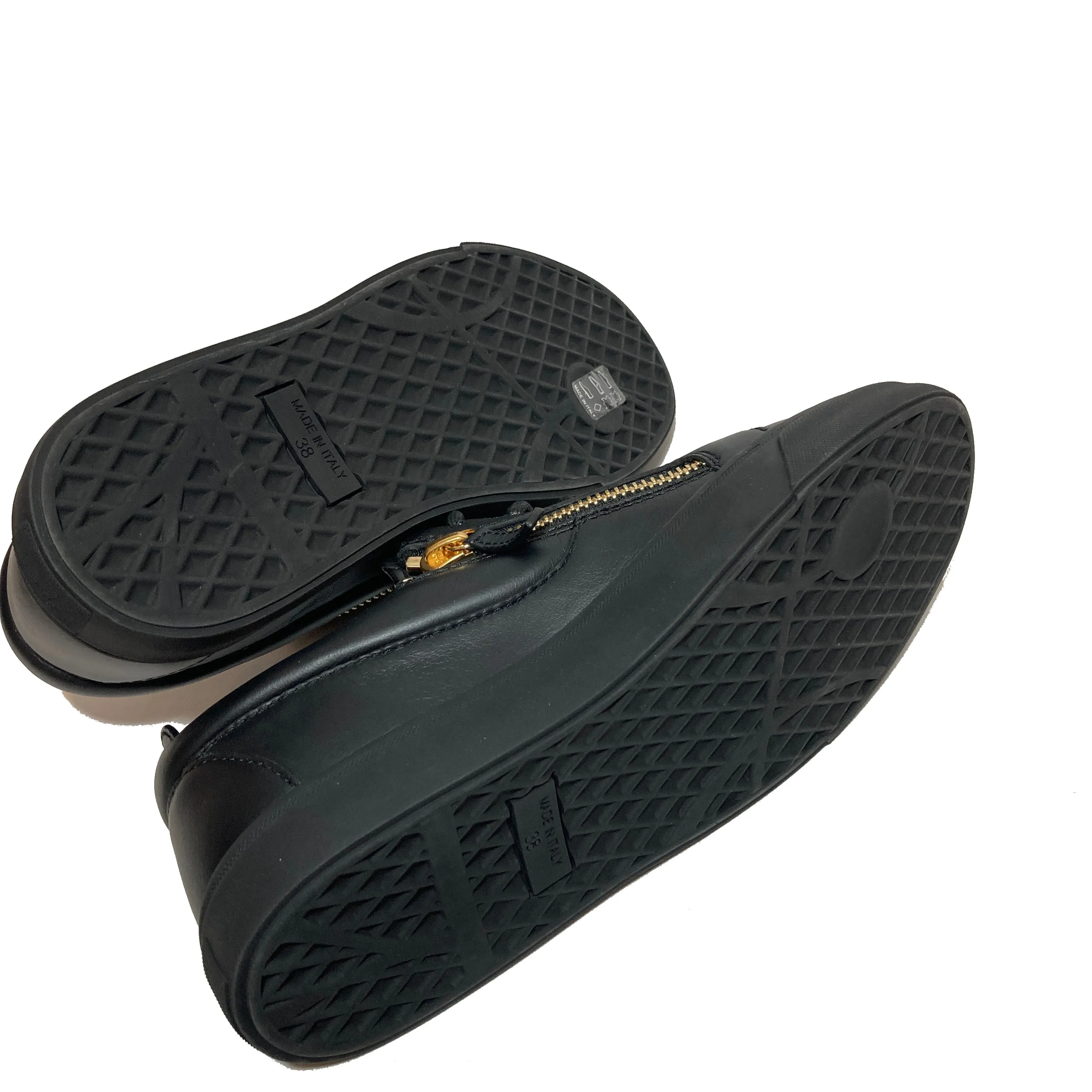 Giuseppe Zanotti Black Leather Sneakers | Brand New |