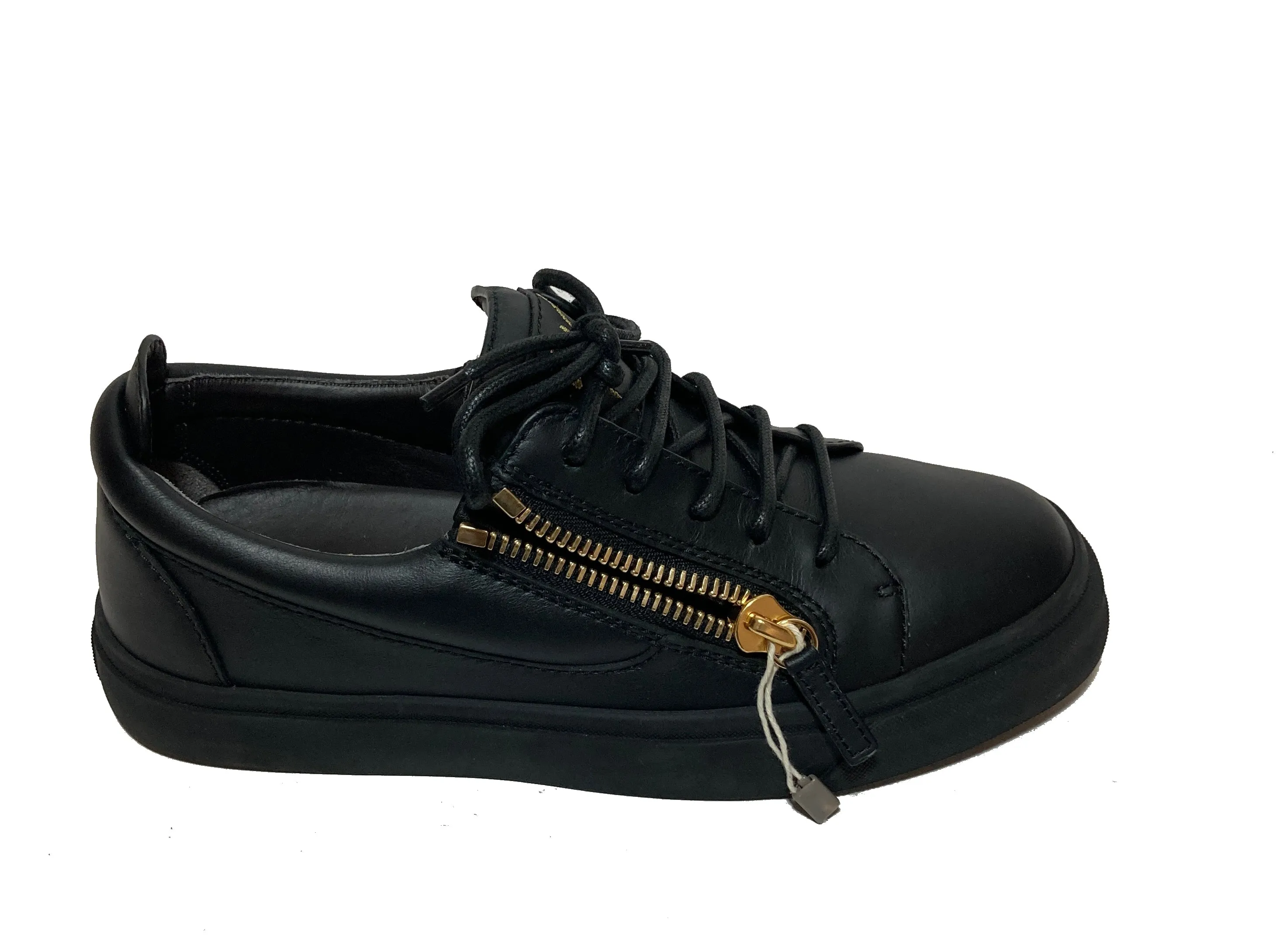 Giuseppe Zanotti Black Leather Sneakers | Brand New |