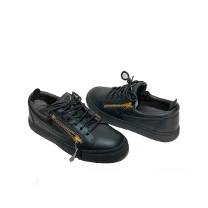 Giuseppe Zanotti Black Leather Sneakers | Brand New |