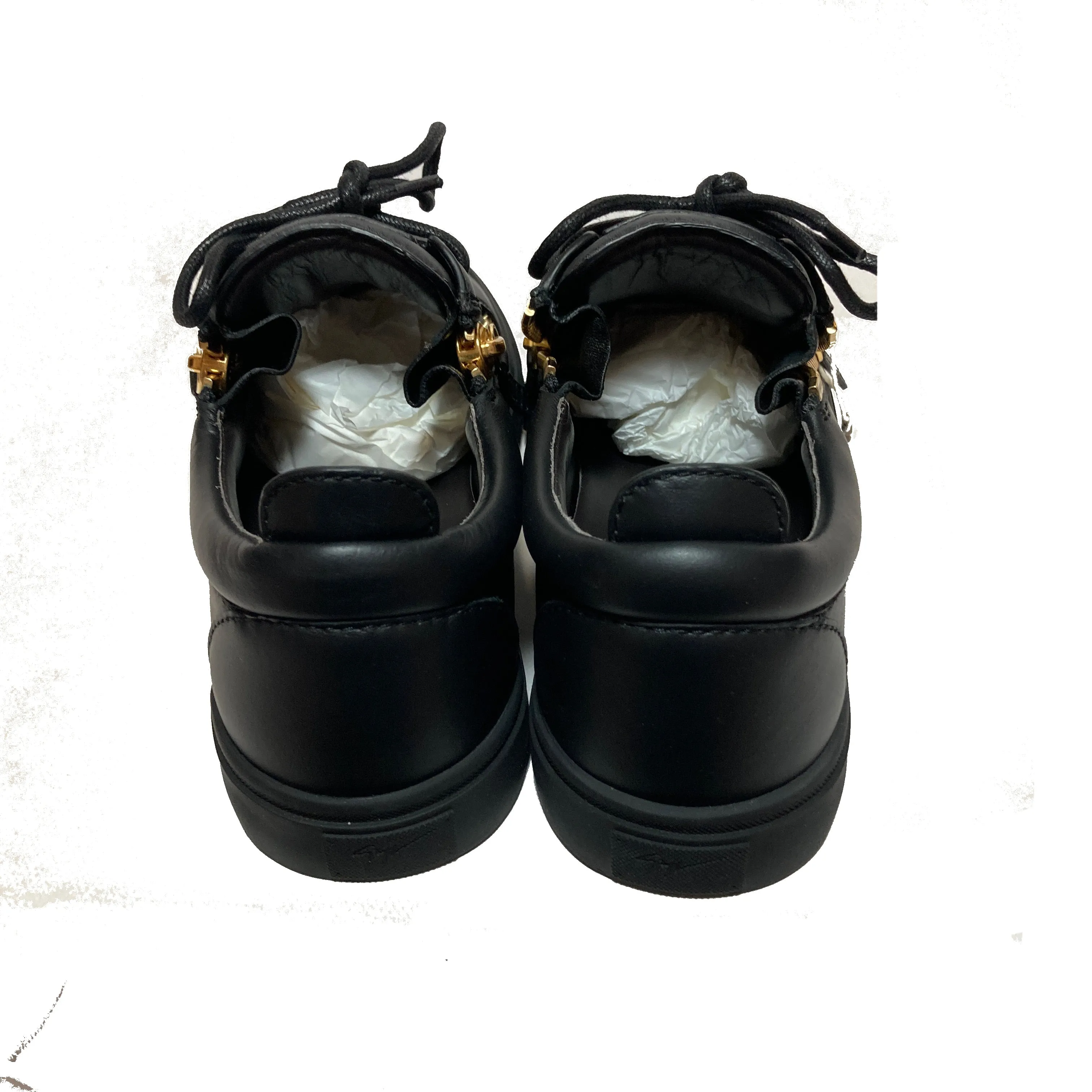 Giuseppe Zanotti Black Leather Sneakers | Brand New |