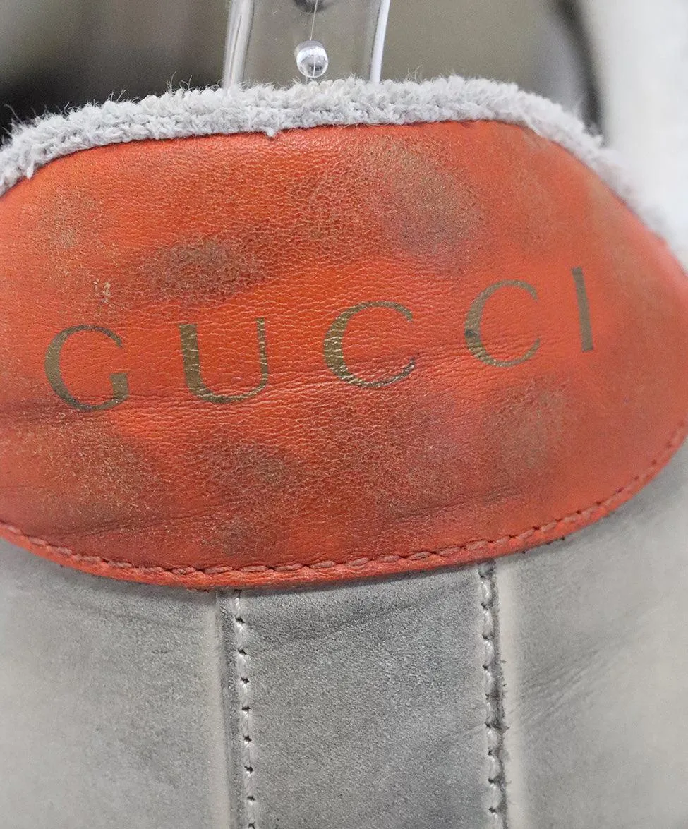 Gucci Blue & Orange Distressed Sneakers sz 12