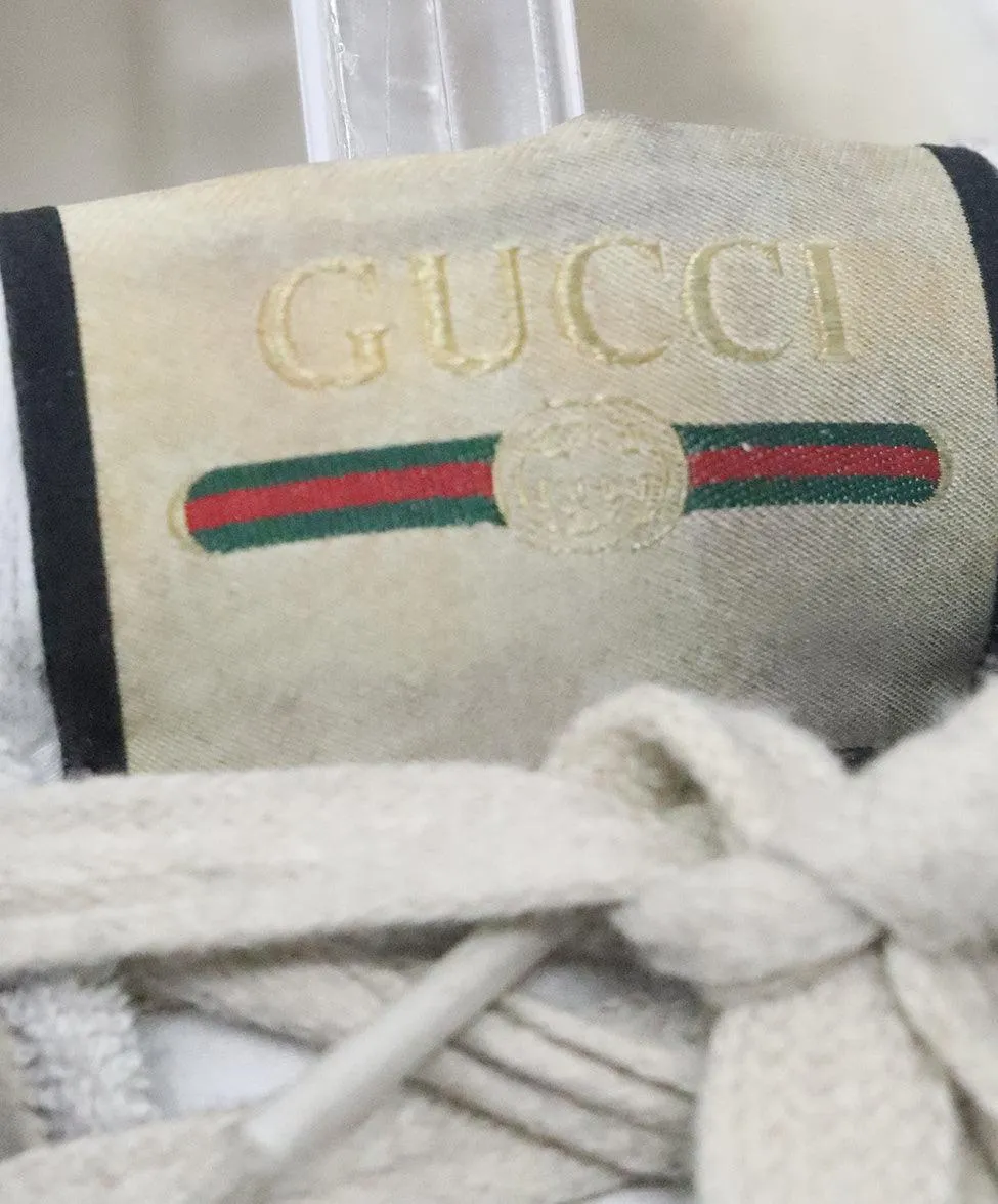 Gucci Blue & Orange Distressed Sneakers sz 12