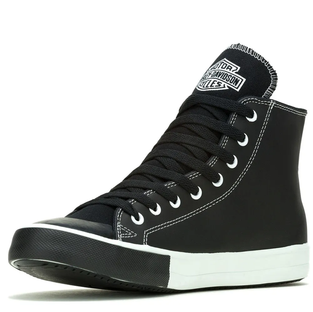 Harley-Davidson Men's Baxter High-Top #1 Leather Sneakers, Black D93904
