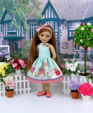 Llama Parade - dress with shoes for Ruby Red Fashion Friends doll