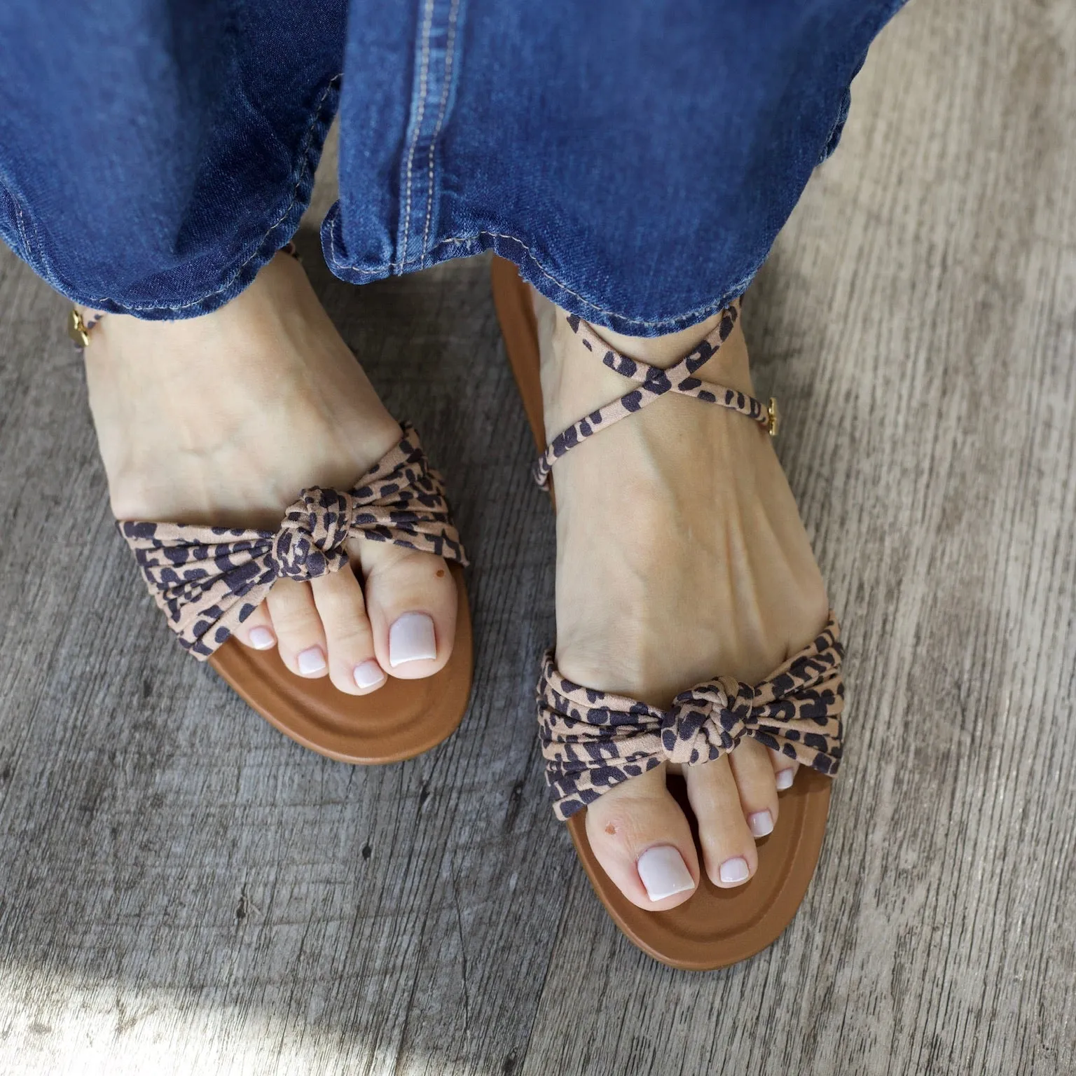 Lolly Sandals - Leopard