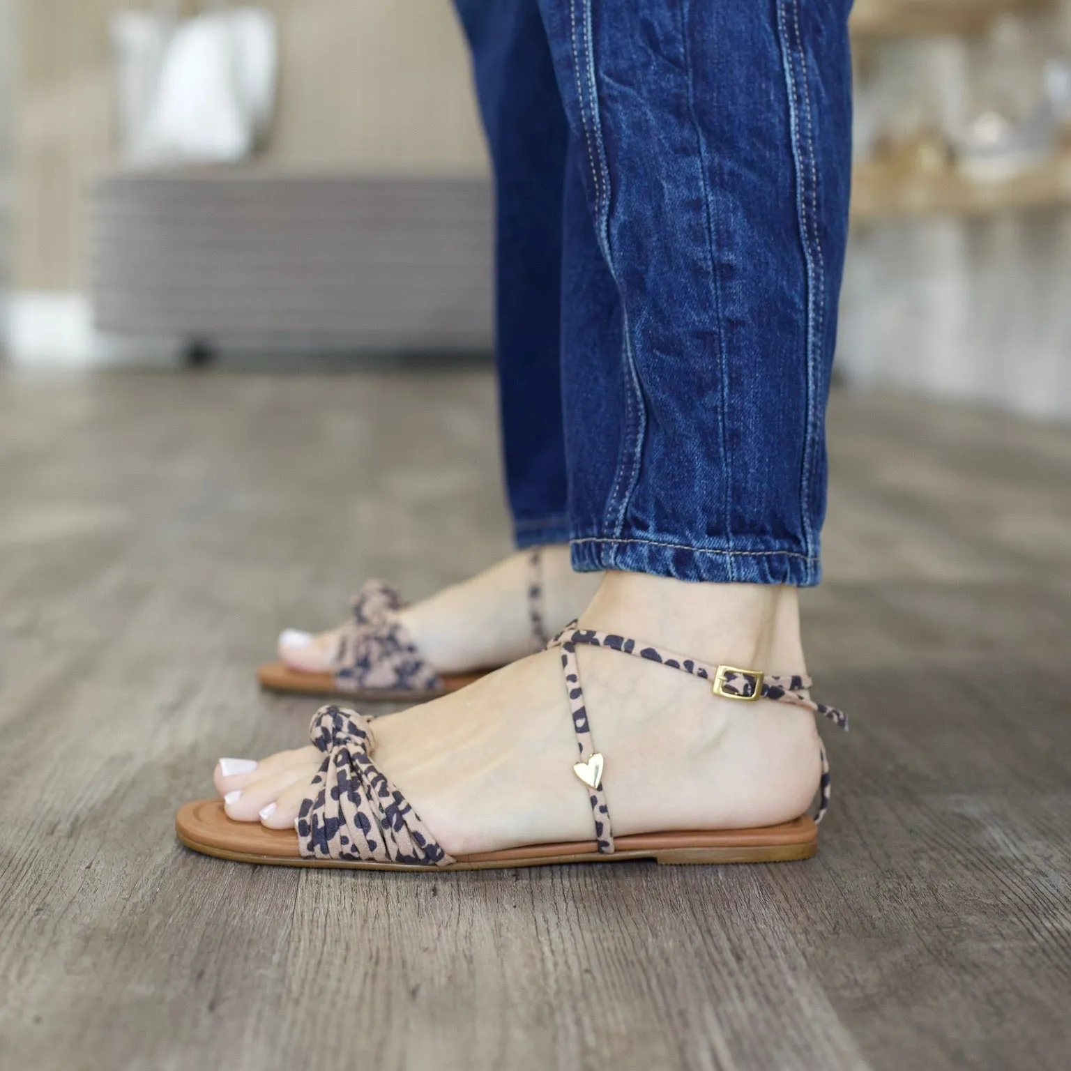 Lolly Sandals - Leopard