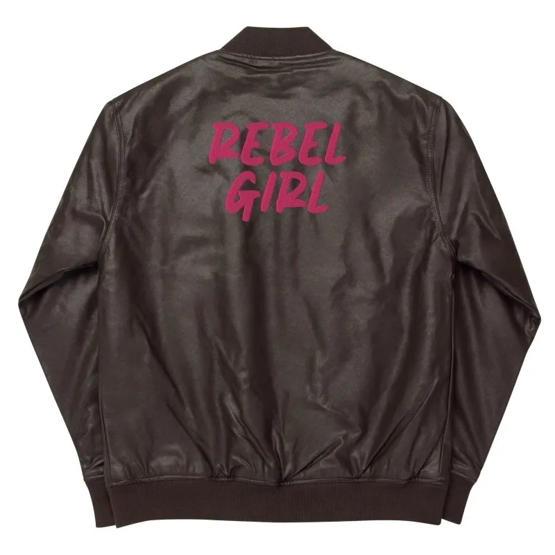 Maiden Art - Organic PU Leather Jacket - Leather, Cotton & Polyester Lining, Rayon Embroidery, Regular Fit, Rib-knit Collar,Hidden Zipper - Timeless & Sustainable Fashion- Casual, Chic, or Sporty look