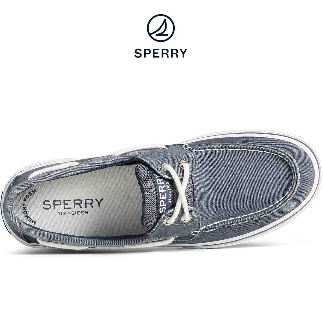 Men's Halyard 2-Eye Saltwashed Sneaker Navy (STS23584)