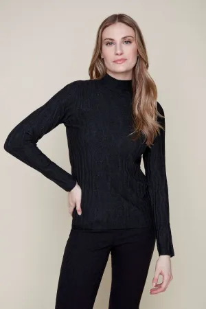 Mock Neck Knit Sweater