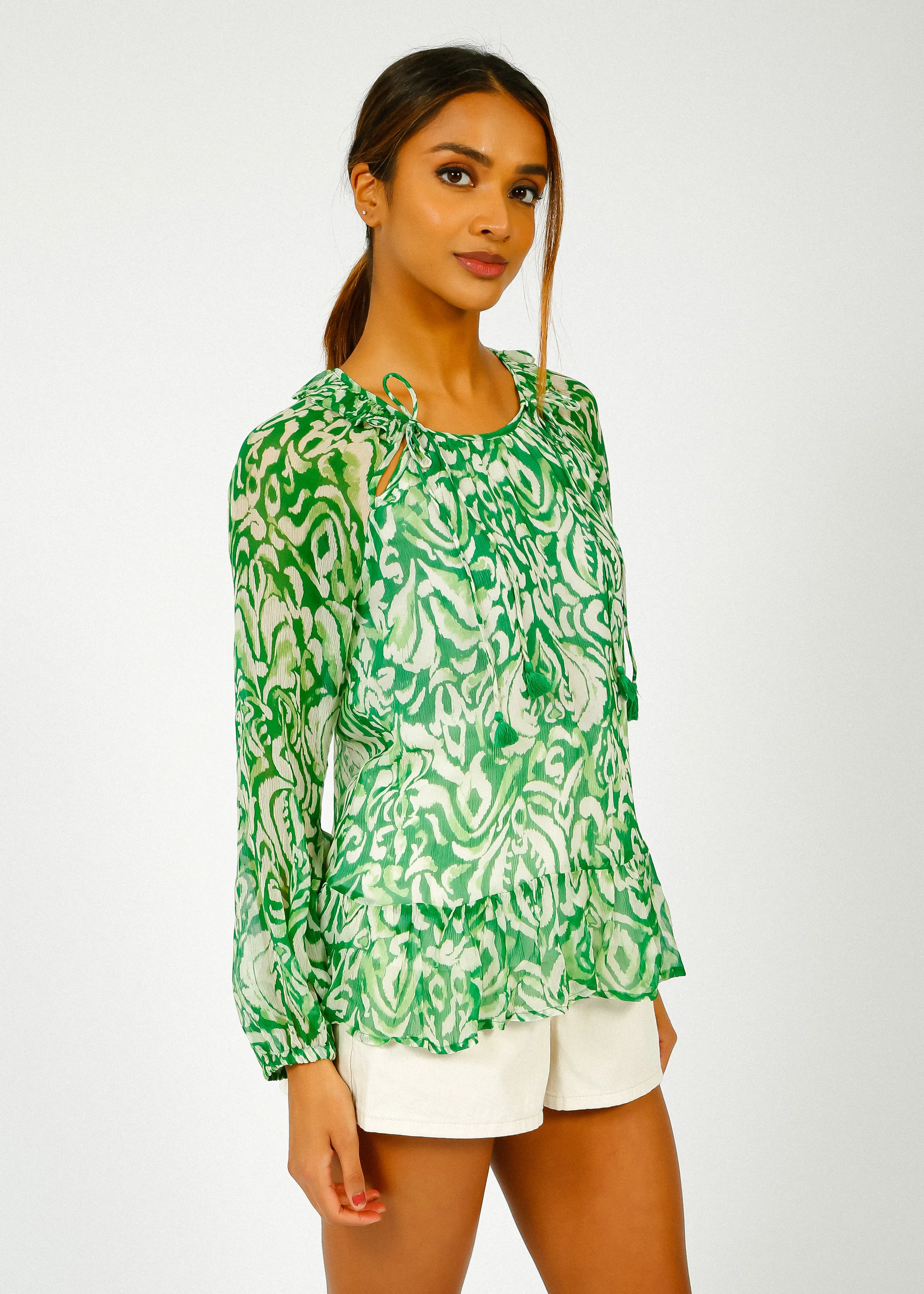 MOLIIN Danielle Top in Irish Green