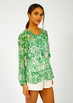 MOLIIN Danielle Top in Irish Green