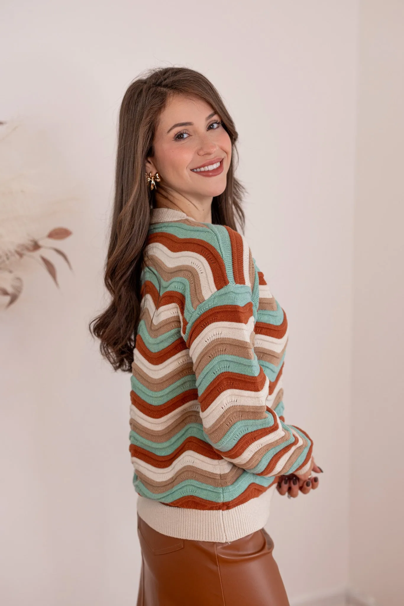 Multicolor Fall Striped Sweater