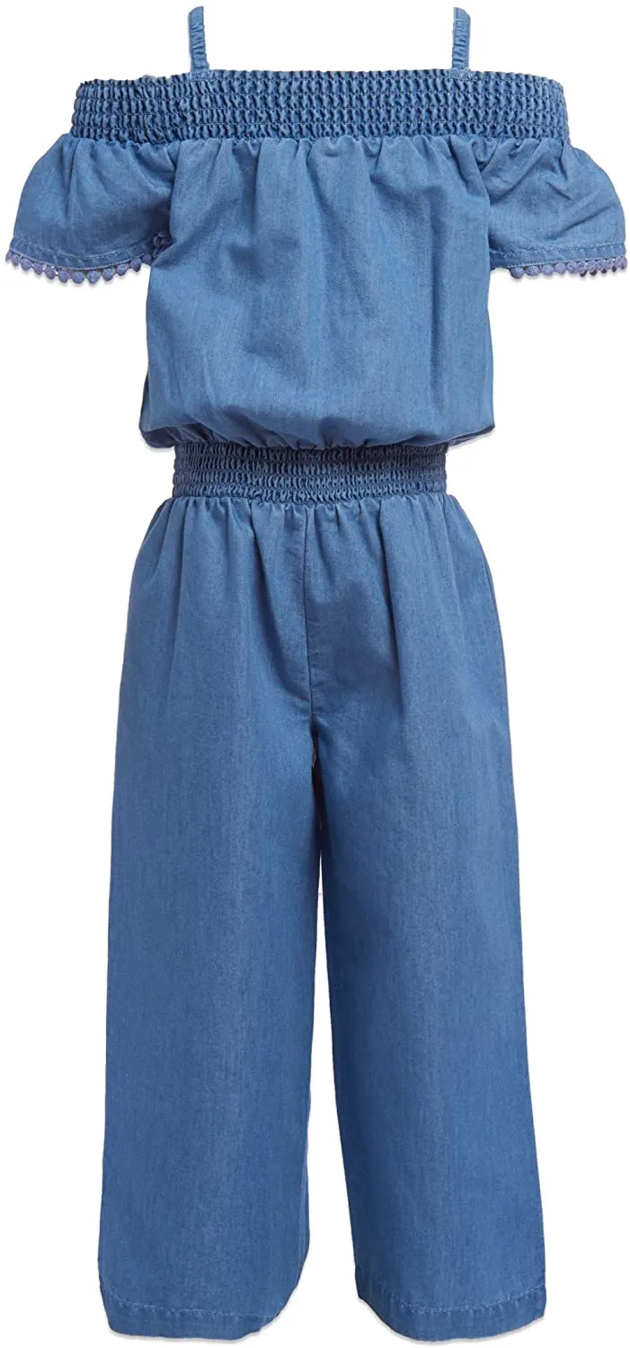 Nautica Girls' Long Leg Jumpsuit