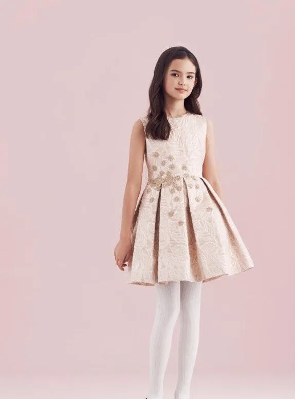 Oscar de la Renta Jacquard Party Dress