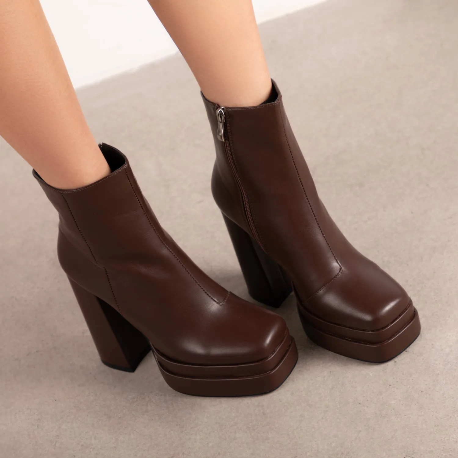 RAID Jadine Ankle Boot in Brown
