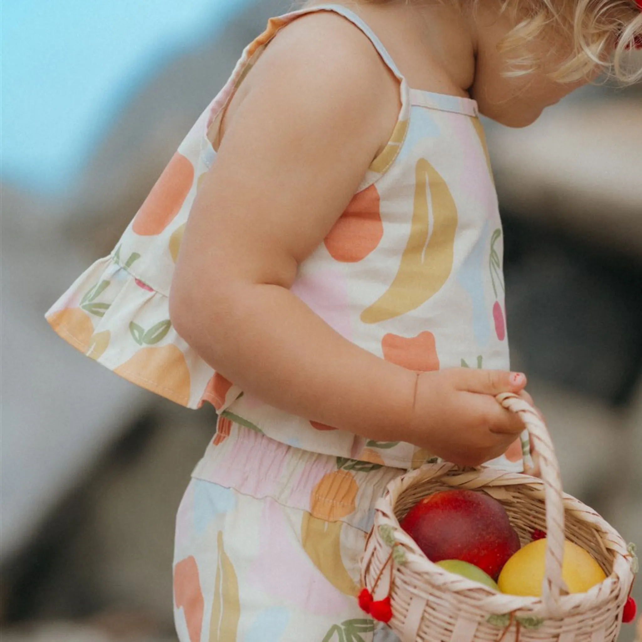 Ruffle Short Set - Las Frutas