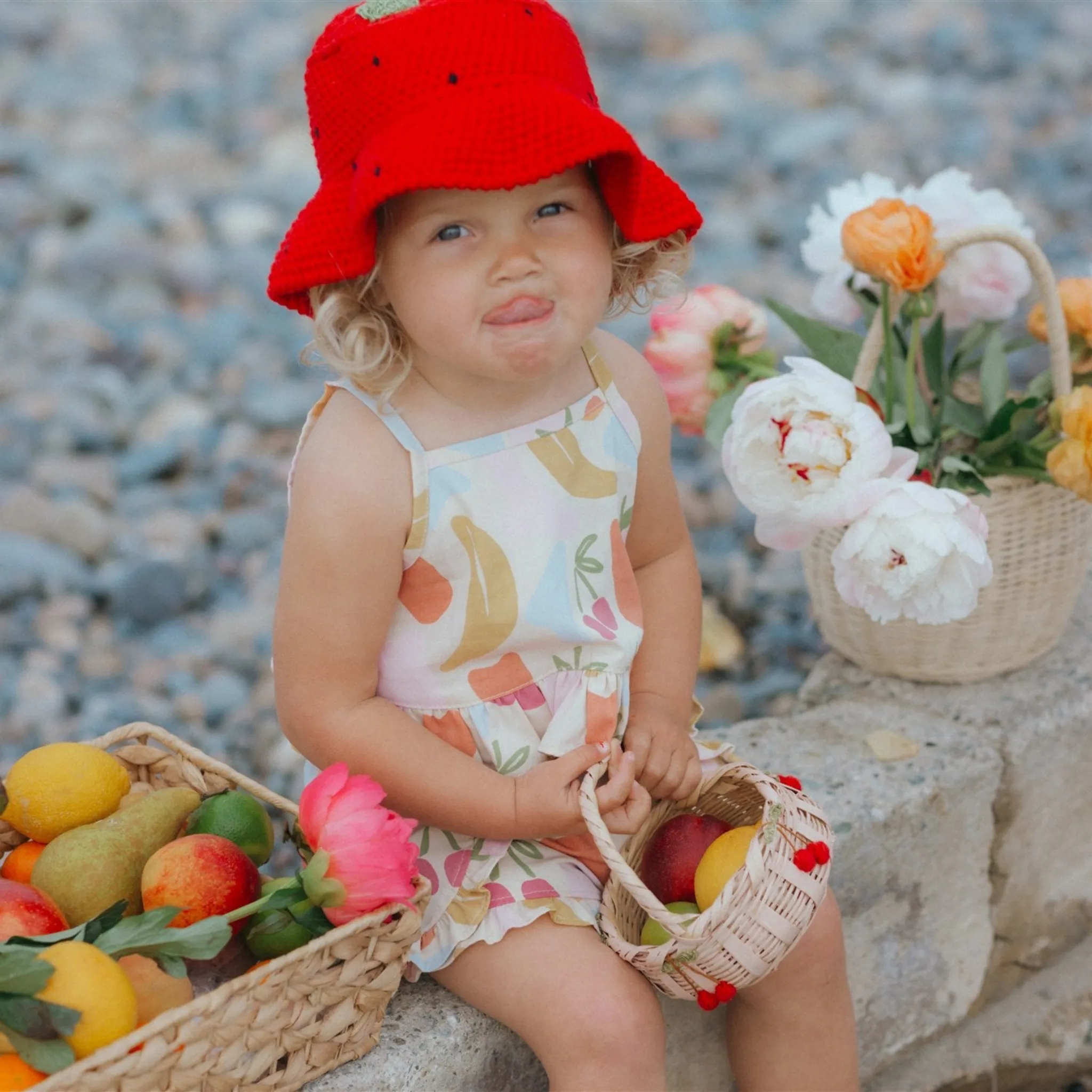 Ruffle Short Set - Las Frutas