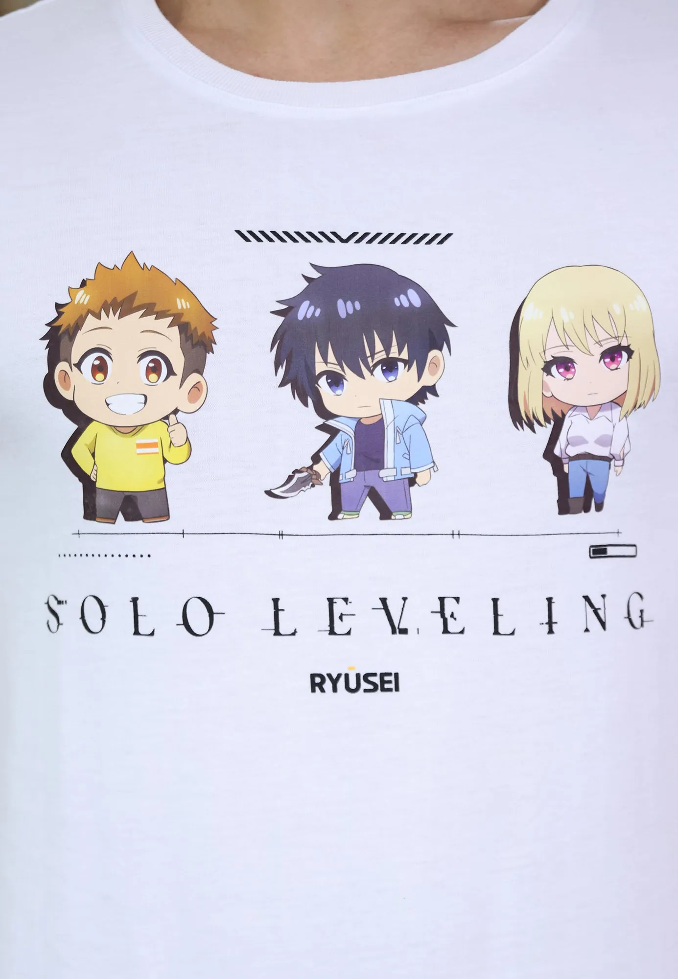 Ryusei x Solo Leveling | T-shirt Hunt Bound White
