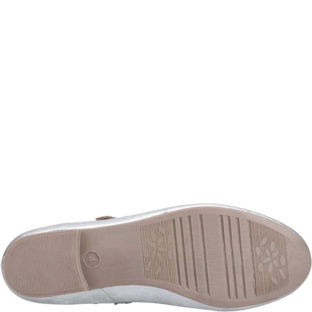 Silver Nancy Mary Jane Ballerinas