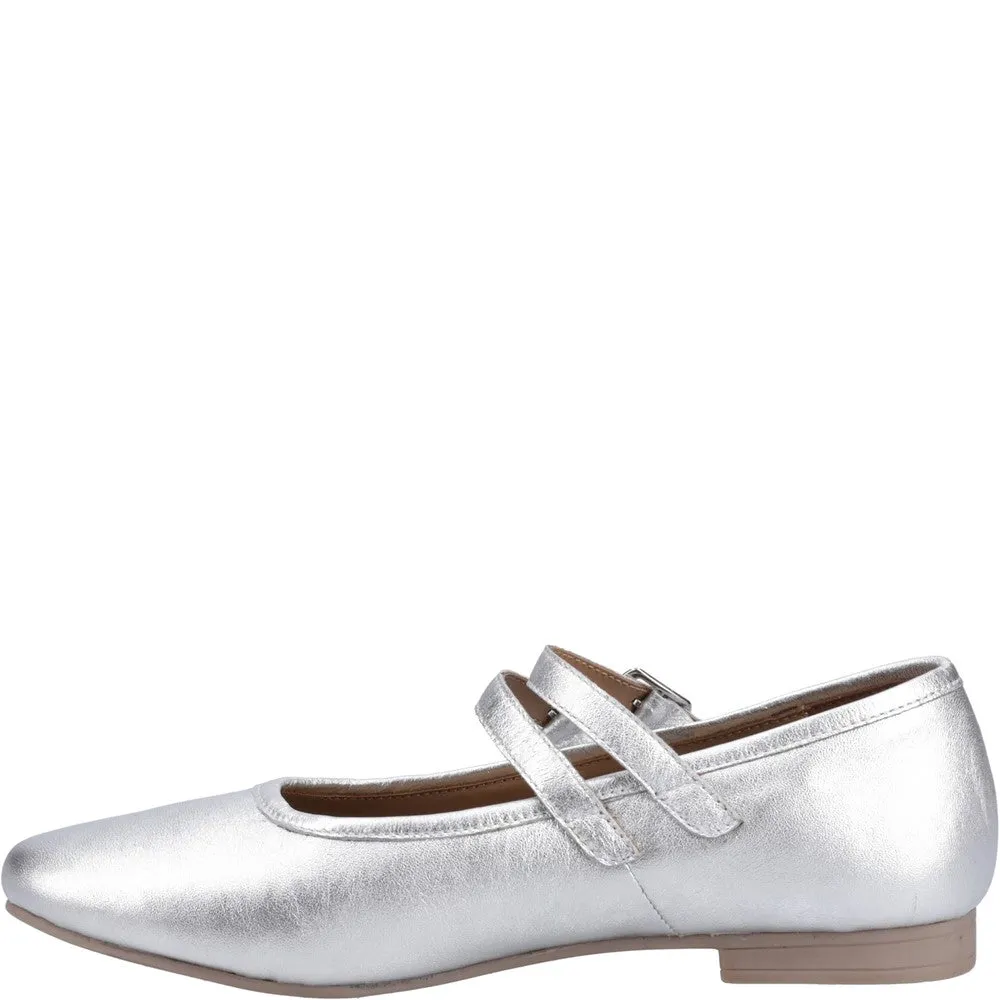 Silver Nancy Mary Jane Ballerinas