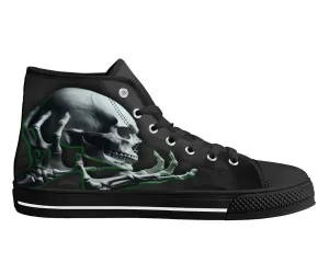 Skull and Skeleton Hands High Tops