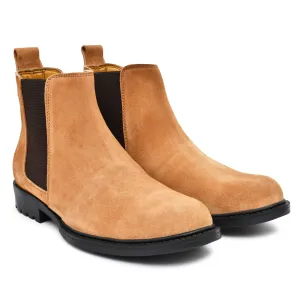 Tan Suede Leather Boots
